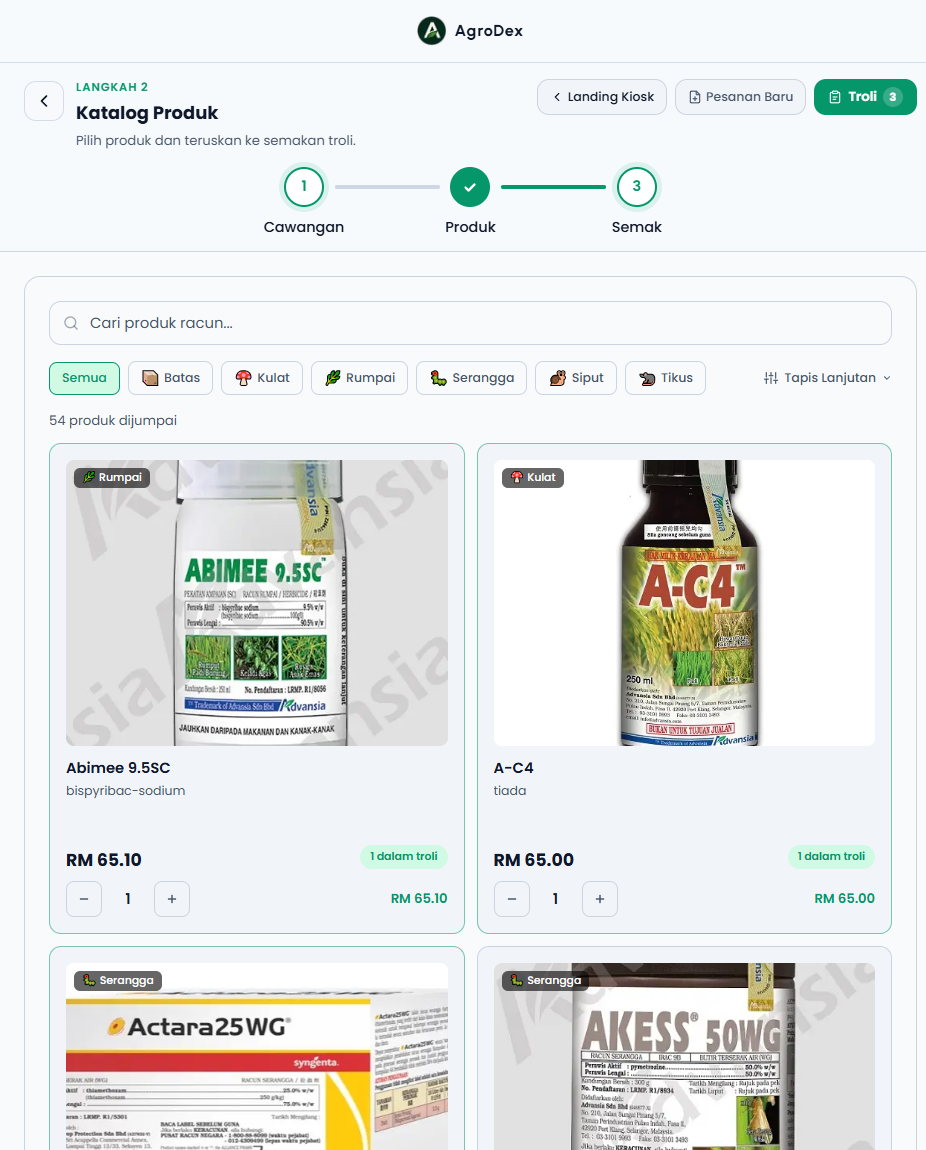 SIPP product catalog